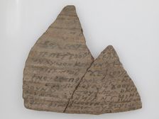 Ostrakon, Coptic, 7th century. Creator: Unknown