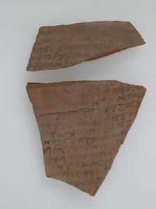 Ostrakon, Coptic, 7th century. Creator: Unknown