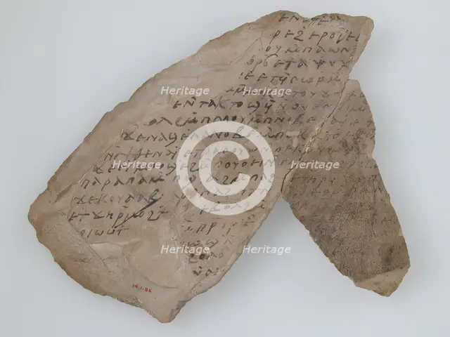 Ostrakon Fragments of a Liturgical Text, Coptic, 600. Creator: Unknown.