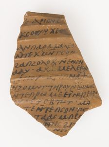 Ostrakon from the Brethren (?) to John, Coptic, 580-640. Creator: Unknown