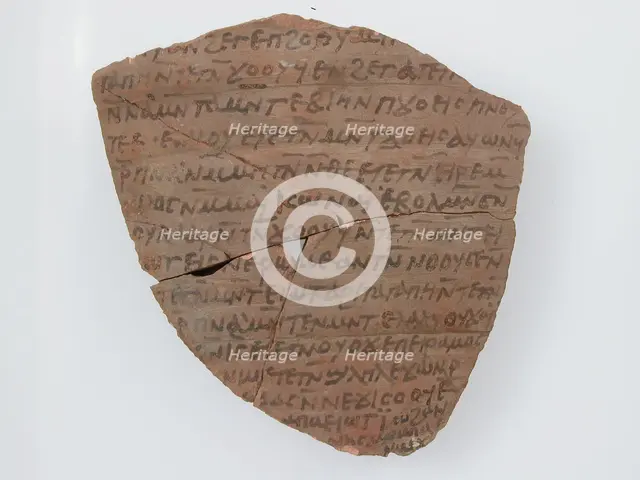 Ostrakon with a Letter to John and Enoch, Coptic, 600. Creator: Unknown.