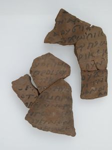 Ostrakon with a Letter to Stephen, Coptic, 600. Creator: Unknown