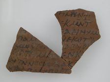 Ostrakon with a Letter, Coptic, 600. Creator: Unknown
