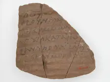 Ostrakon with a Letter, Coptic, 600. Creator: Unknown