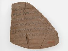 Ostrakon with a Letter, Coptic, 600. Creator: Unknown