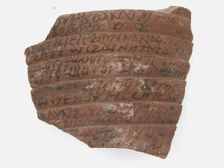 Ostrakon with a Letter, Coptic, 600. Creator: Unknown