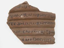 Ostrakon with a Letter, Coptic, 600. Creator: Unknown