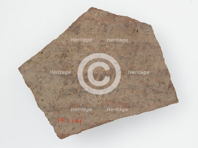 Ostrakon with a Letter from Christodorus (?) to Psan, Coptic, 600. Creator: Unknown.
