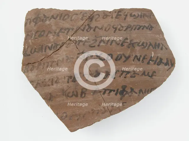Ostrakon with a Letter from Epiphanius to Jacob, Coptic, 600. Creator: Unknown.