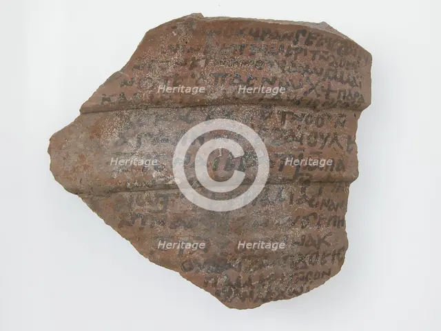 Ostrakon with a Letter from Frange to Enoch, Coptic, 600. Creator: Unknown.