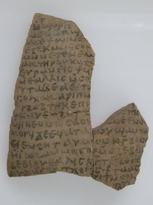 Ostrakon with a Letter from Joseph, Coptic, 580-640. Creator: Unknown