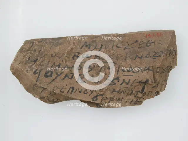 Ostrakon with a Letter from Kame to Aaron, Coptic, 600. Creator: Unknown.