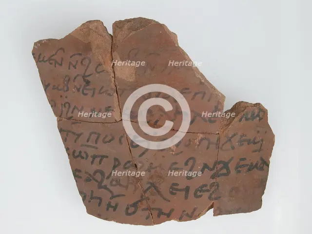 Ostrakon with a Letter from Paternoute to Epiphanius, Coptic, 600. Creator: Unknown.
