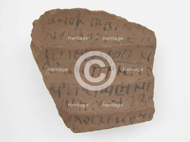 Ostrakon with a Letter from Sabinus to Paham, Coptic, 580-640. Creator: Unknown.