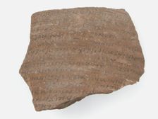 Ostrakon with a Letter Regarding the Will of Apa Victor, Coptic, 600. Creator: Unknown