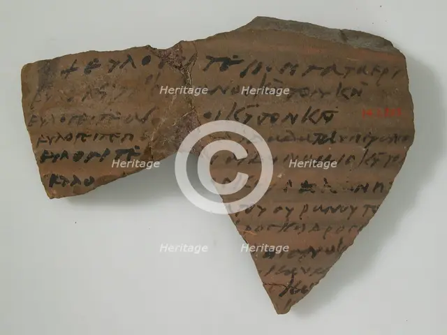 Ostrakon with Biblical Text, Coptic, 580-640. Creator: Unknown.