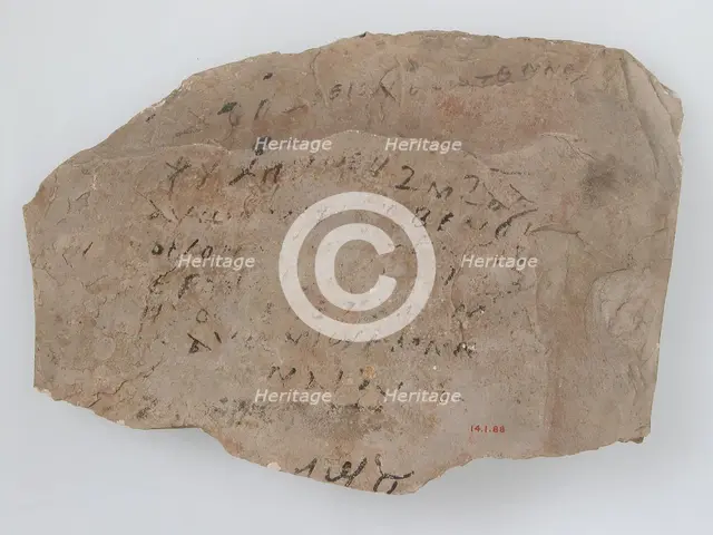 Ostrakon with Biblical Text, Coptic, 600. Creator: Unknown.