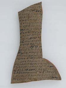 Ostrakon with Biblical Text, Coptic, 600. Creator: Unknown