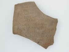 Ostrakon with Liturgical Text, Coptic, 600. Creator: Unknown