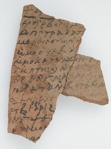 Ostrakon with Liturgical Text, Coptic, 600. Creator: Unknown