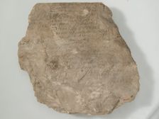 Ostrakon with Menander's "Sentences", Coptic, 580-640. Creator: Unknown