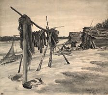 Ostyatsky village Olenyi yurts, 1928. Creator: Dmitrii Innokent'evich Karatanov