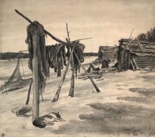 Ostyatsky village Olenyi yurts, 1928. Creator: Dmitrii Innokent'evich Karatanov