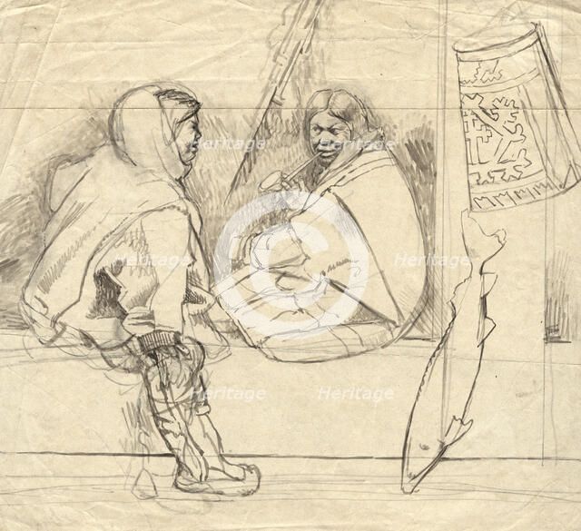 Ostyaks, 2nd half of 19th century. Creator: Mikhail Znamensky.