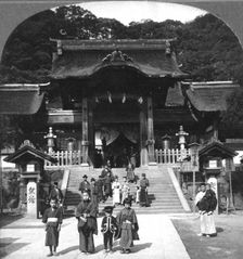 Osua Temple, Nagasaki, Japan, 1901.Artist: BL Singley