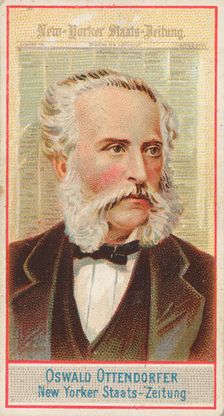 Oswald Ottendorfer, New Yorker Staats-Zeitung, from the American Editors series (N1) for A..., 1887. Creator: Allen & Ginter