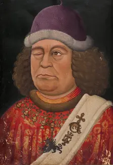 Oswald von Wolkenstein. (Frontispiece to the Liederhandschrift B), ca 1432. Creator: Anonymous