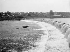Oswego, dam at Oswego, N.Y., between 1900 and 1906. Creator: Unknown