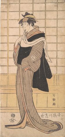 Osagawa Tsuneyo II as the hairdresser O-Roku, 1794-95., 1794-95. Creator: Tôshûsai Sharaku