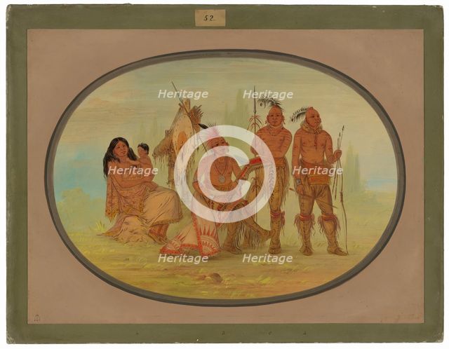 Osage Indians, 1861/1869. Creator: George Catlin.
