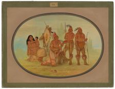 Osage Indians, 1861/1869. Creator: George Catlin