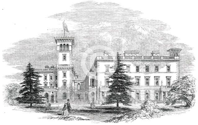 Osborne House - the Garden Front, 1850. Creator: Unknown.
