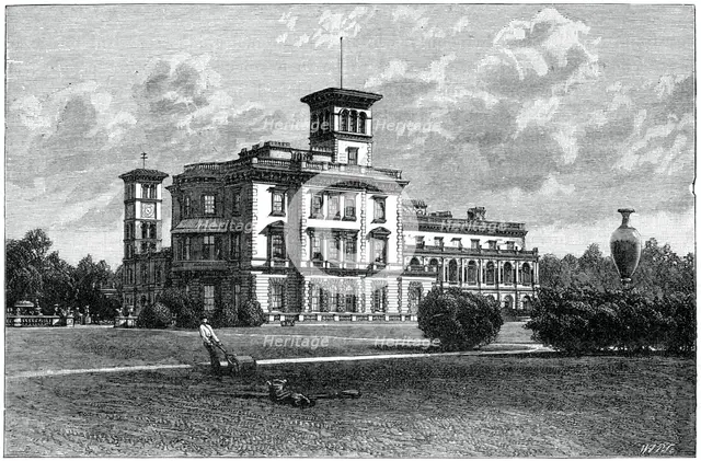 Osborne House, East Cowes, Isle of Wight, 1900. Artist: J Valentine