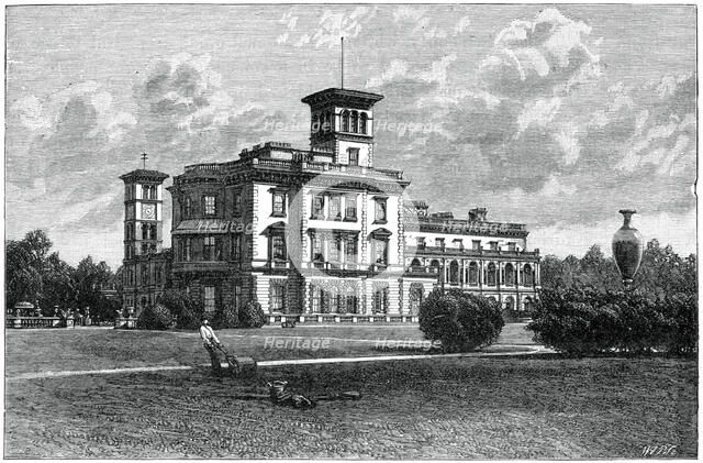 Osborne House, East Cowes, Isle of Wight, 1900. Artist: J Valentine