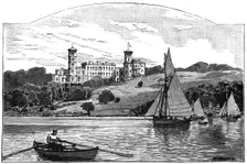 Osborne House from the Solent, East Cowes, Isle of Wight, 1900