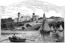 Osborne House from the Solent, East Cowes, Isle of Wight, 1900