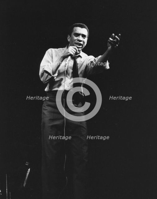 Oscar Brown Jr, London, 1963. Creator: Brian Foskett.