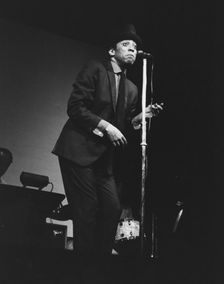 Oscar Brown Jr, London, 1963. Creator: Brian Foskett