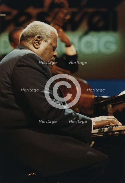 Oscar Peterson, North Sea Jazz Festival, Netherlands, 1991. Creator: Brian Foskett.