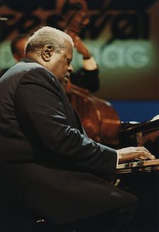 Oscar Peterson, North Sea Jazz Festival, Netherlands, 1991. Creator: Brian Foskett