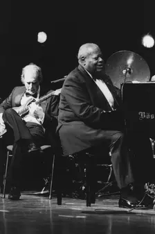 Oscar Peterson, North Sea Jazz Festival, Netherlands, 1995. Creator: Brian Foskett