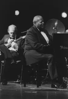 Oscar Peterson, North Sea Jazz Festival, Netherlands, 1995. Creator: Brian Foskett