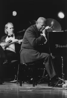 Oscar Peterson, North Sea Jazz Festival, Netherlands, 1995. Creator: Brian Foskett
