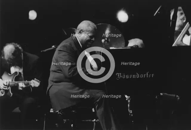 Oscar Peterson, North Sea Jazz Festival, Netherlands, 1995. Creator: Brian Foskett.
