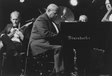 Oscar Peterson, North Sea Jazz Festival, Netherlands, 1995. Creator: Brian Foskett