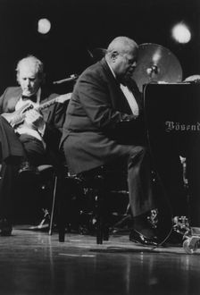 Oscar Peterson, North Sea Jazz Festival, Netherlands, 1995. Creator: Brian Foskett